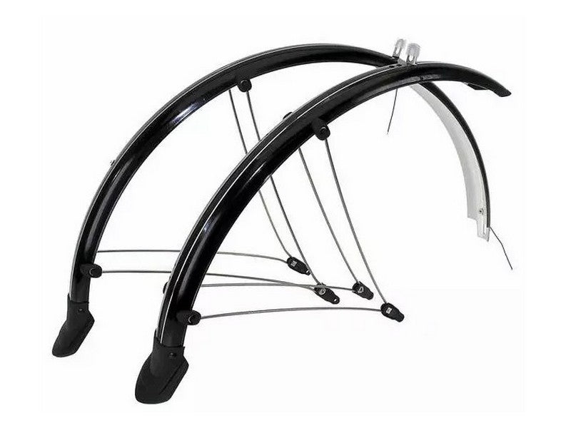 CDC Mudguards Full Profile, flexible plastic, mudflaps + struts | 45mm-Bicycle Fenders-Chain Driven Cycles-Chain Driven Cycles-Sligo-Ireland
