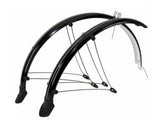 CDC Mudguards Full Profile, flexible plastic, mudflaps + struts | 45mm-Bicycle Fenders-Chain Driven Cycles-Chain Driven Cycles-Sligo-Ireland
