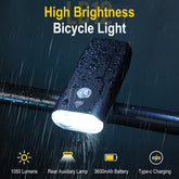 BORUIT Bike Headlight Rechargeable 1050 Lumens