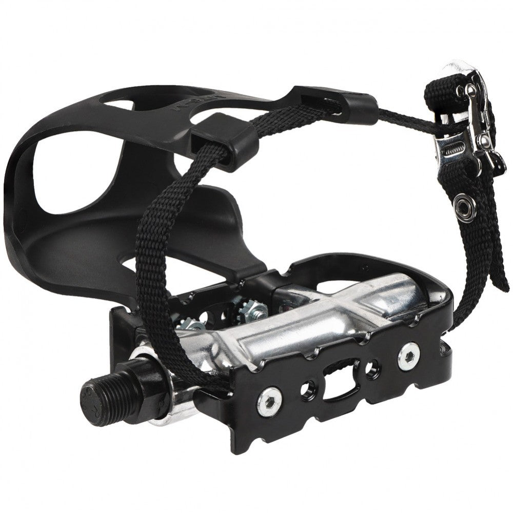 VP-518A Alloy Bicycle Pedals with straps-VP Components-Chain Driven Cycles-Sligo-Ireland