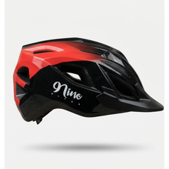 9Nine Buzzard Helmet Glossy Black / Red