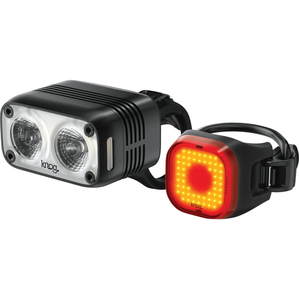 KNOG Blinder Road 600 and Mini Square Rear Light Set-KNOG-Chain Driven Cycles-Sligo-Ireland