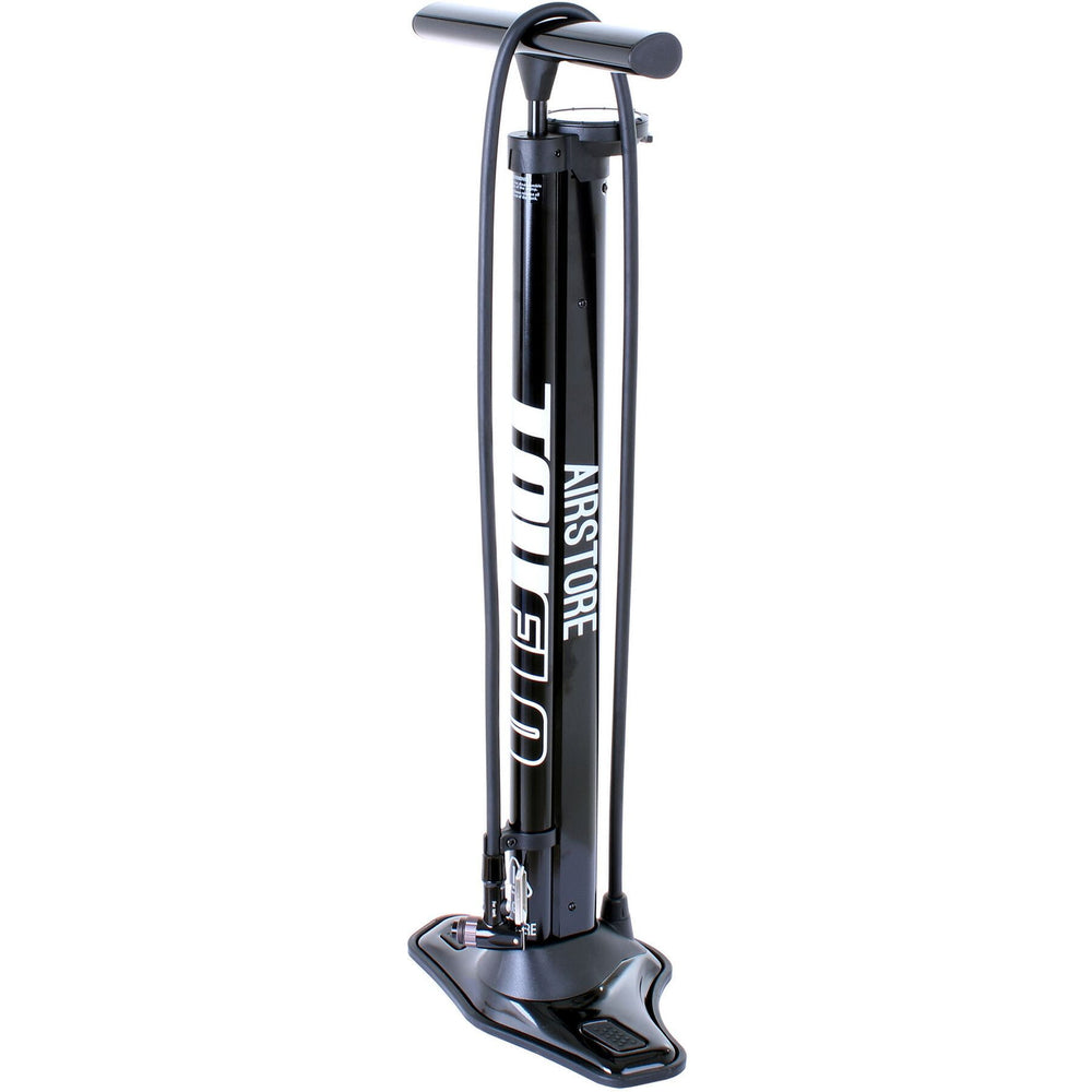 Truflo Airstore track pump with auxillary storage cylinder for tubeless tyres-Bicycle Pumps-Truflo-Chain Driven Cycles-Sligo-Ireland