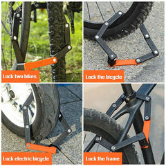 WB Compact Folding Bike Lock-Bicycle Locks-WB-Chain Driven Cycles-Sligo-Ireland
