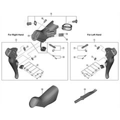 Shimano ST-R9150 right hand button unit