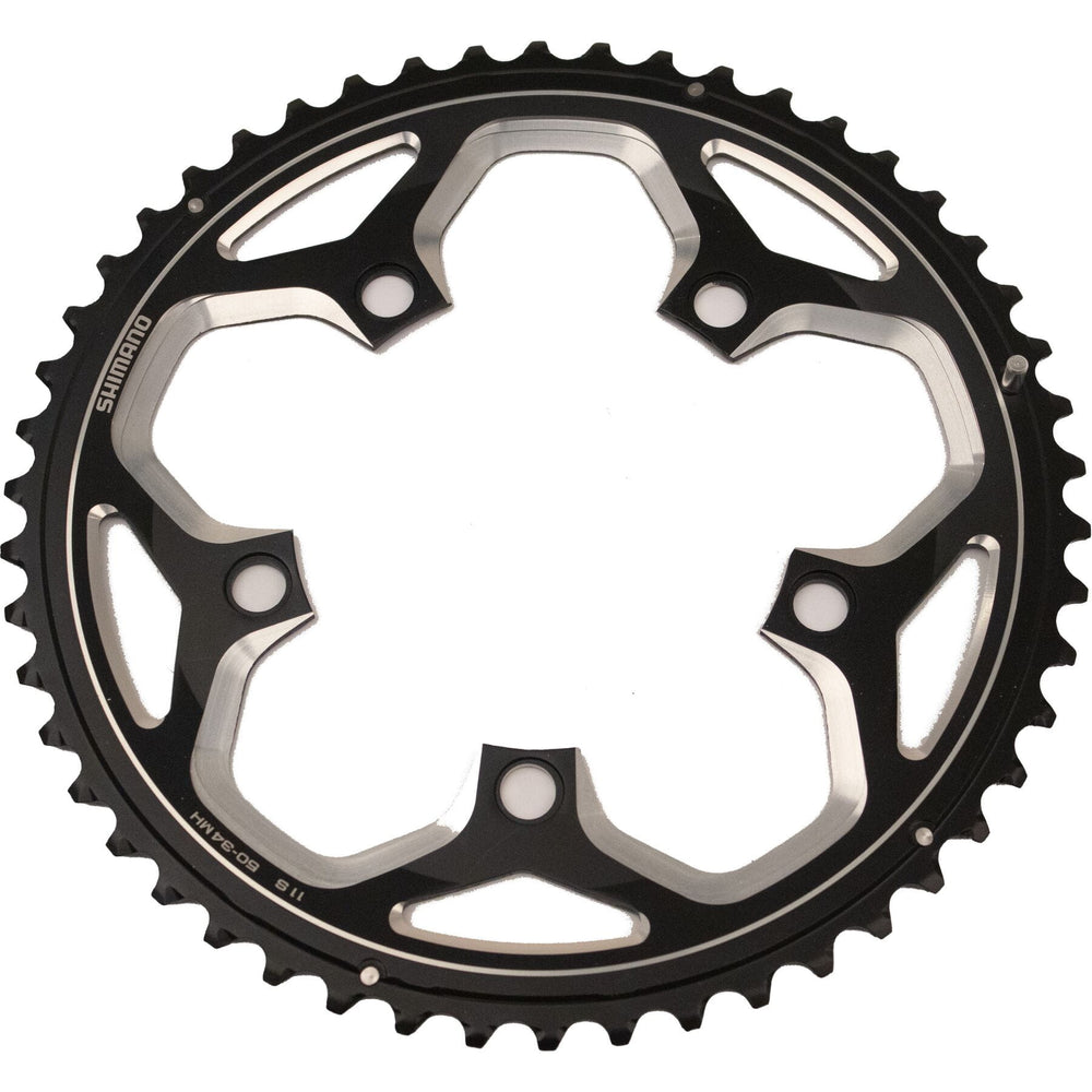 Shimano FC-RS500 11 speed outer chainring 50T-MH, for 50/34T, black-Shimano-Chain Driven Cycles-Sligo-Ireland