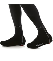 Santini H20 Cycling Overshoes Black-Bicycle Shoe Covers-Santini-Medium-Chain Driven Cycles-Bike Shop-Ireland
