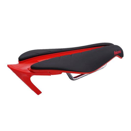 Fabric Tri Elite Flat Saddle-Fabric-Black/Red-Chain Driven Cycles-Bike Shop-Ireland