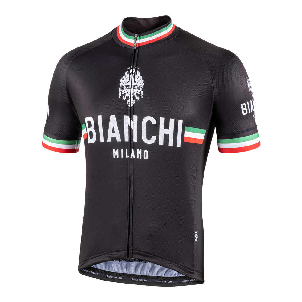Nalini Bianchi Isalle SS Jersey Black-Bicycle Jerseys-Nalini-Small-Chain Driven Cycles-Bike Shop-Ireland