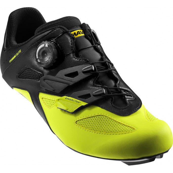 Mavic Cosmic Elite Black-Yellow Road Shoes-Bicycle Shoes-Mavic-UK 8-Chain Driven Cycles-Bike Shop-Ireland