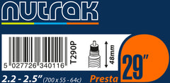 NUTRAK 29 inch Bike Tube-Bicycle Tubes-NUTRAK-Presta-29 x 2.2-2.5 inch-Chain Driven Cycles-Bike Shop-Ireland