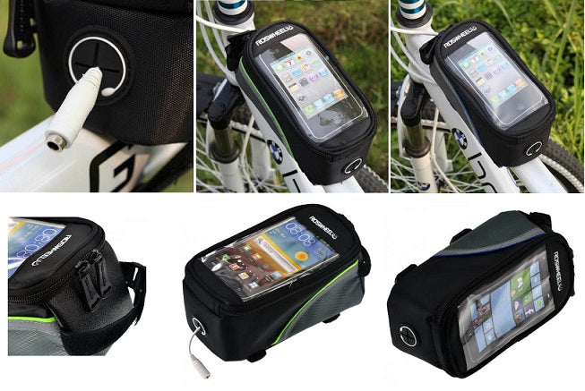Roswheel Top Tube Bag with Phone Holder-Roswheel-Chain Driven Cycles-Bike Shop-Ireland