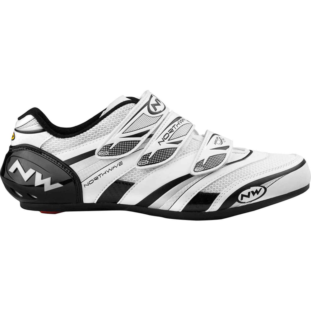 Northwave Vertigo Pro Road Shoes-Bicycle Shoes-Northwave-43-White-Black-Silver-Chain Driven Cycles-Bike Shop-Ireland