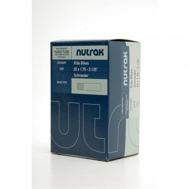 NUTRAK 20 x 1.75 - 2.125 inch Bike Tube-Bicycle Tubes-NUTRAK-Chain Driven Cycles-Bike Shop-Ireland