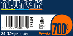 NUTRAK Road Bike Tube-Bicycle Tubes-NUTRAK-48mm-700 x 25-32c-Chain Driven Cycles-Bike Shop-Ireland