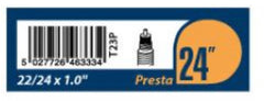 Nutrak 24 x 1.00 - 1.25 inch Presta inner tube, 507 ETRTO-NUTRAK-Chain Driven Cycles-Sligo-Ireland