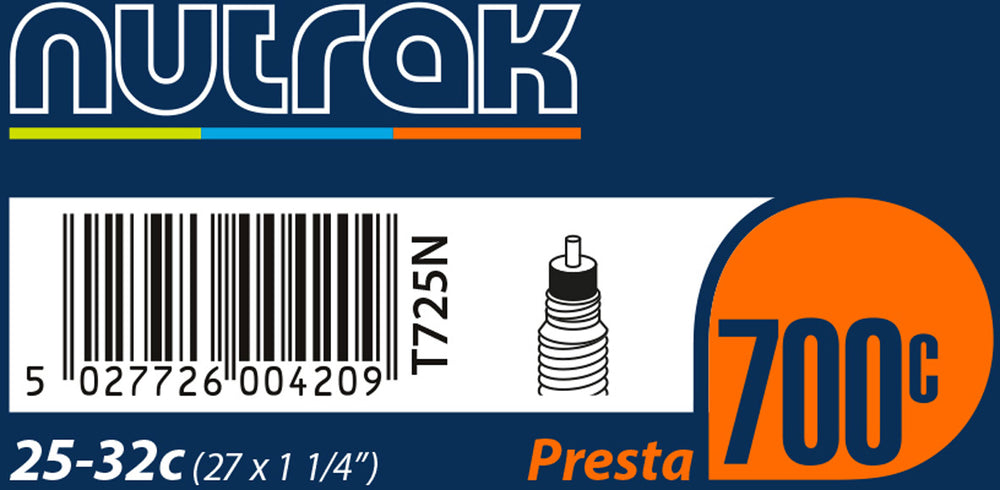 NUTRAK 700 x 25-32c, 27 x 1 1/4" Bike Tube-Bicycle Tubes-NUTRAK-Chain Driven Cycles-Sligo-Ireland