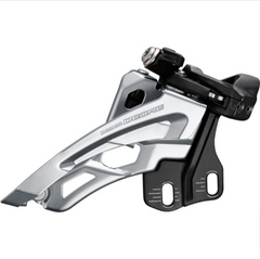 Shimano FD-M6000 Deore E triple front derailleur, E-type mount, side swing, front pull-Bicycle Derailleurs-Shimano-Chain Driven Cycles-Sligo-Ireland