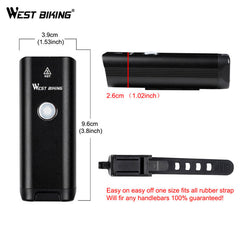 WB Bicycle Front Light - USB Rechargeable