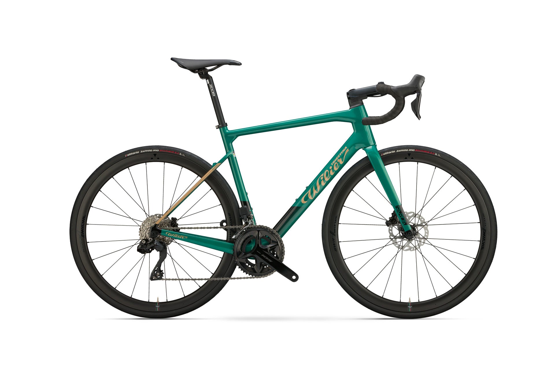 自転車本体 Wilier 25 GARDA XS (BKL/RED) V97BX2_G42_Garda_GreenGold_Lat