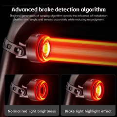 WB Smart Brake Rear Bicycle Light