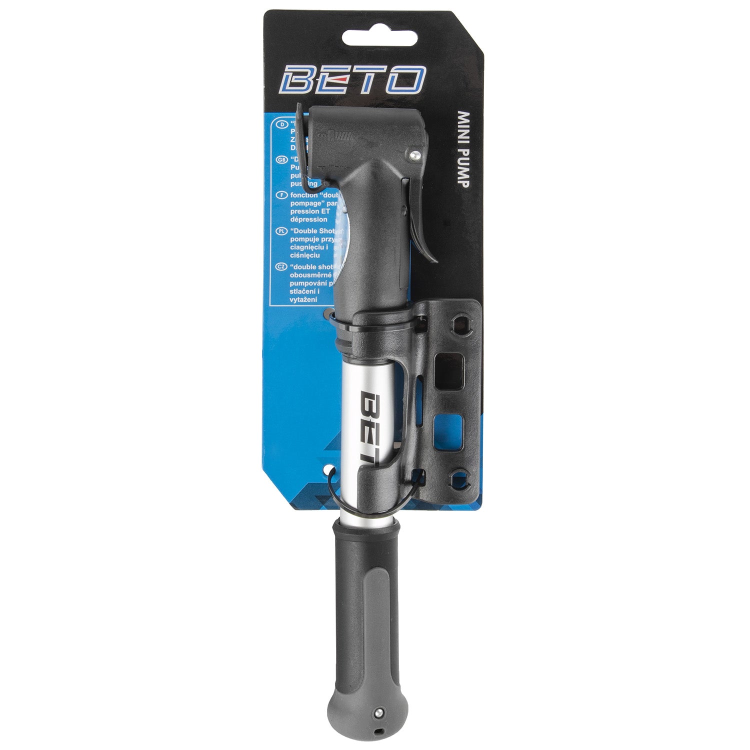 BETO Mini Pump With Pressure Gauge-Bicycle Pumps-BETO-Chain Driven Cycles-Sligo-Ireland