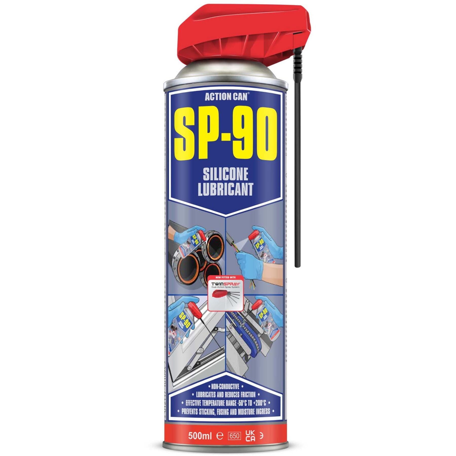 SP-90 Silicone Bicycle Lubricant Spray 500ml-Bicycle Accessories-Cyclon-Chain Driven Cycles-Sligo-Ireland