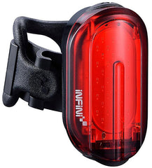 Olley super bright micro USB rear light with QR bracket black with red lens