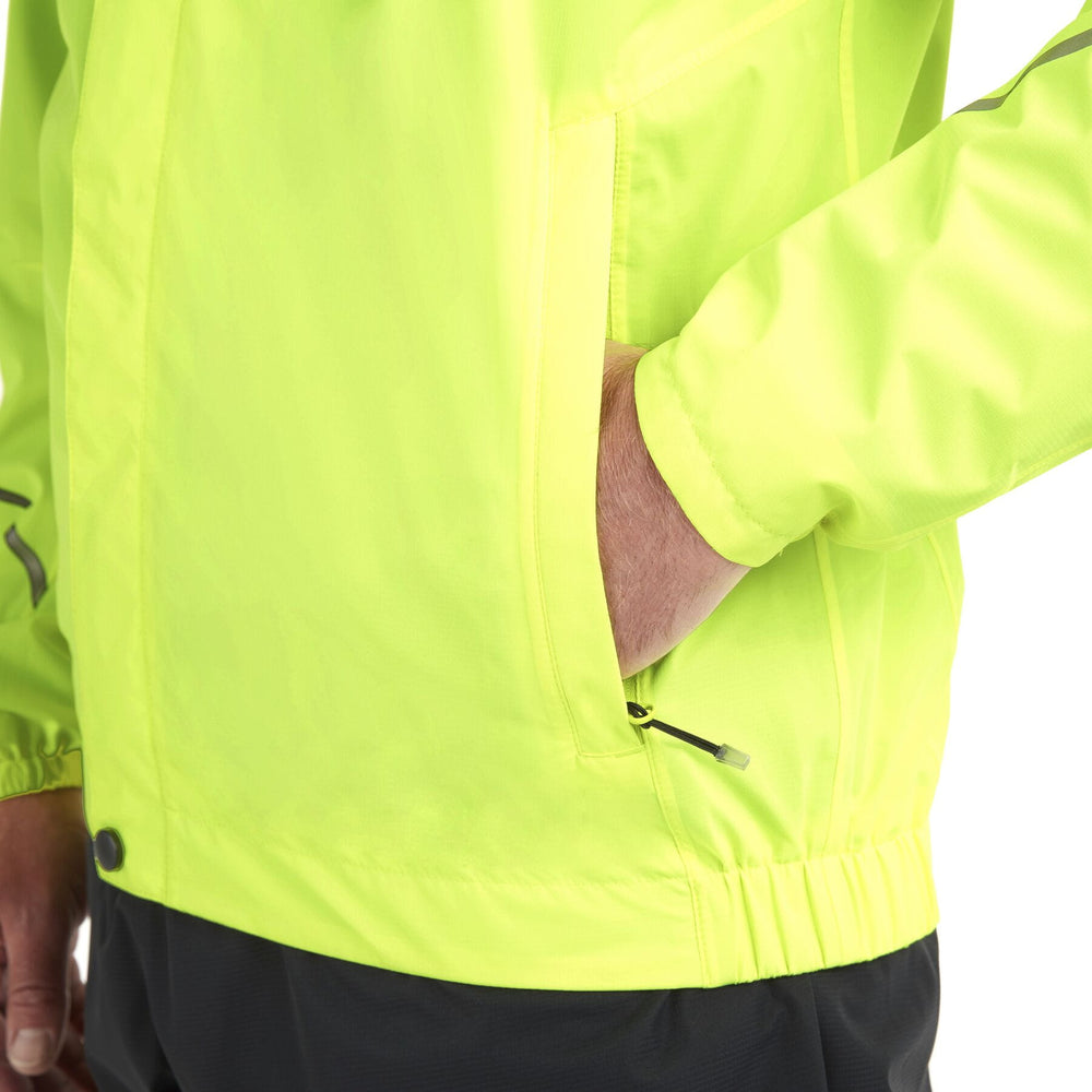 MADISON Protec Men's 2-Layer Waterproof Jacket, Hi-Viz Yellow-Bicycle Jacket-Madison-Chain Driven Cycles-Sligo-Ireland