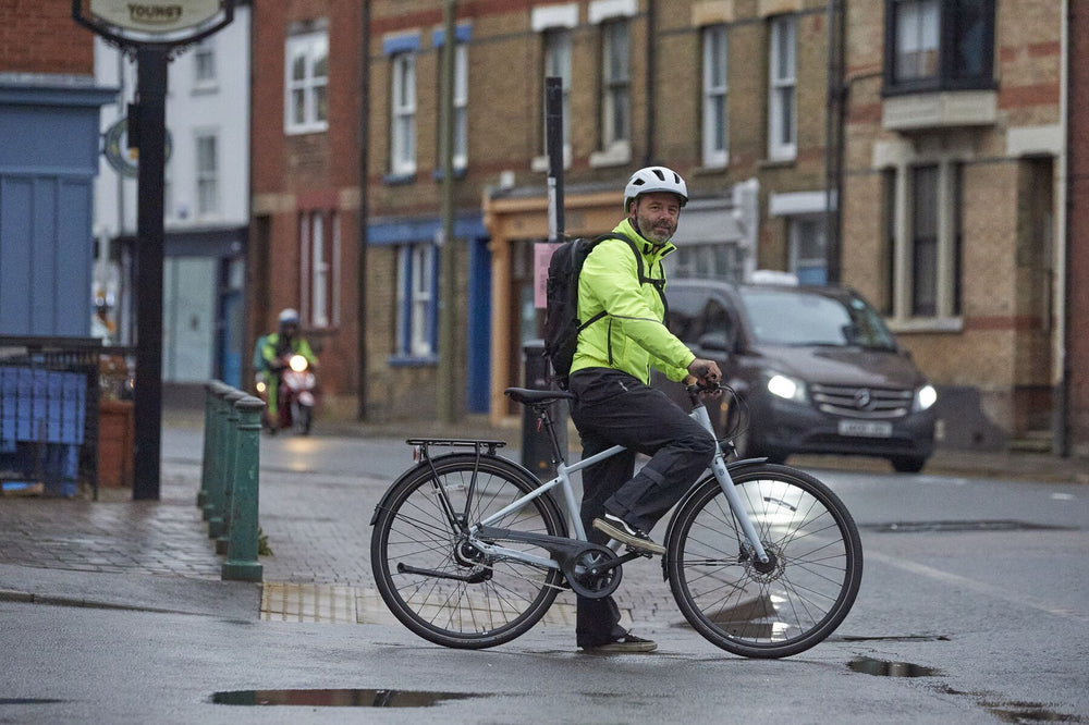 MADISON Protec Men's 2-Layer Waterproof Jacket, Hi-Viz Yellow-Bicycle Jacket-Madison-Chain Driven Cycles-Sligo-Ireland