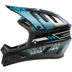 O'NEAL Backflip Eclipse Full Face MTB Helmet-Bicycle Helmets-O'NEAL-Small (55-56cm)-Grey / Blue Ice-Chain Driven Cycles