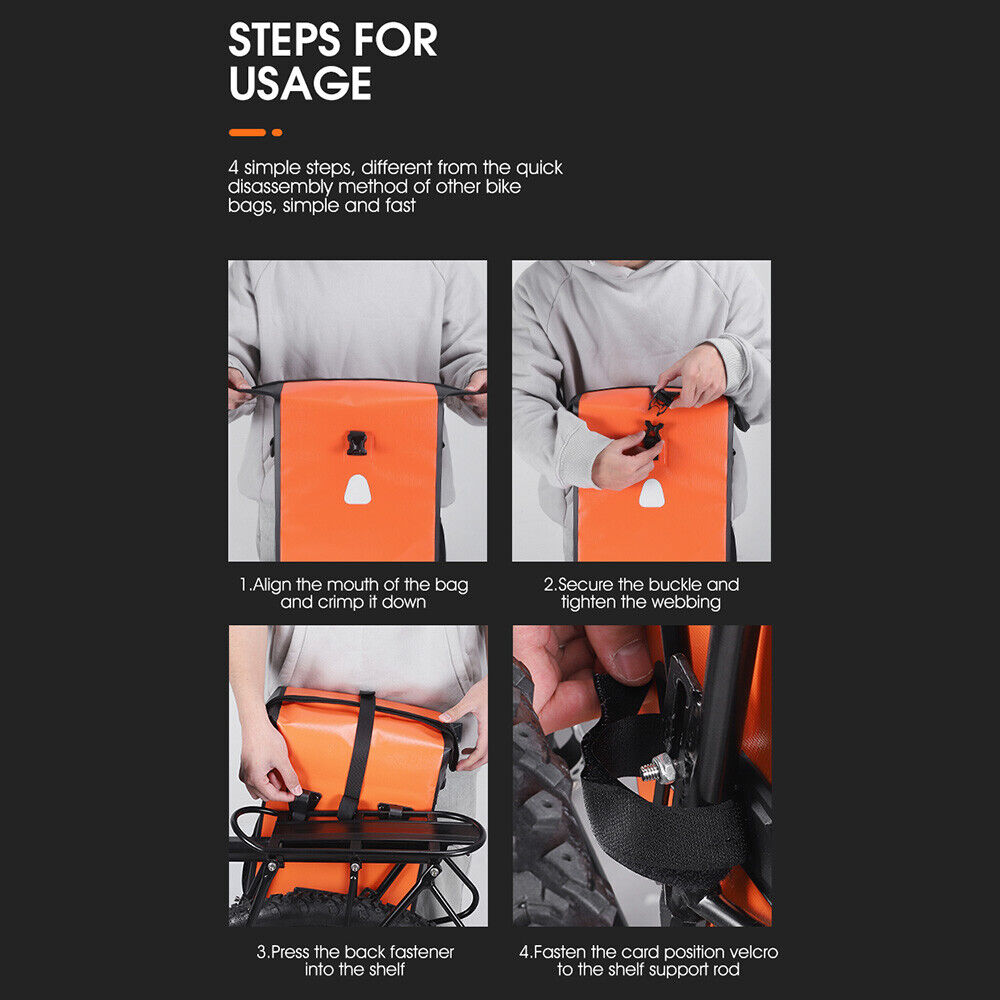 WB Bicycle Pannier Waterproof Dry Bag-Bicycle Bags & Panniers-WB-Chain Driven Cycles-Sligo-Ireland