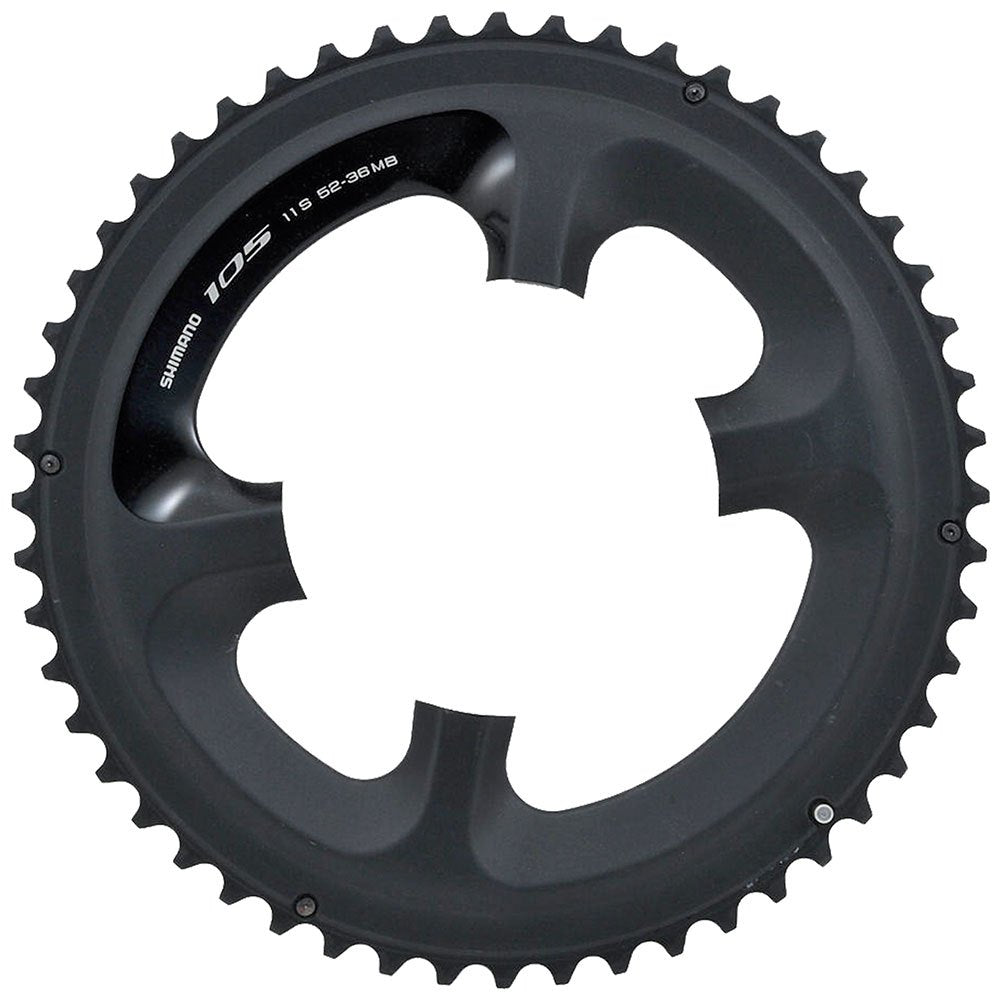 FC-5800 Chainring 52T-MB for 52-36T, black-Bicycle Chainrings-Shimano-Chain Driven Cycles-Sligo-Ireland