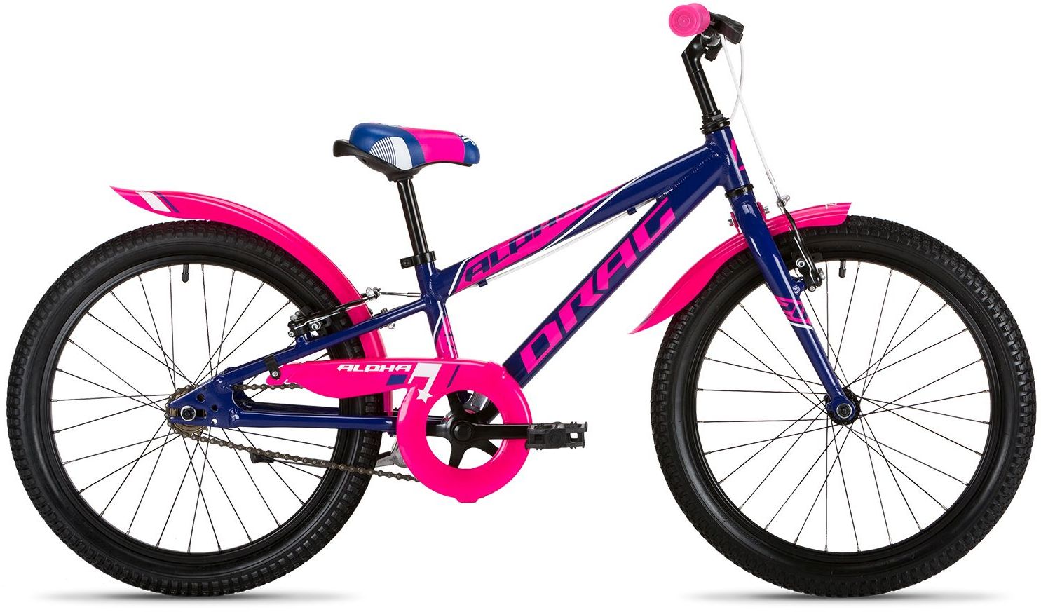 Drag Alpha 20 inch Kids bike-Drag-Blue/pink-Chain Driven Cycles-Bike Shop-Ireland