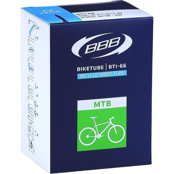 BBB BTI-39 24 x 1 PV 48mm Tube-Bicycle Tubes-BBB-Chain Driven Cycles-Bike Shop-Ireland