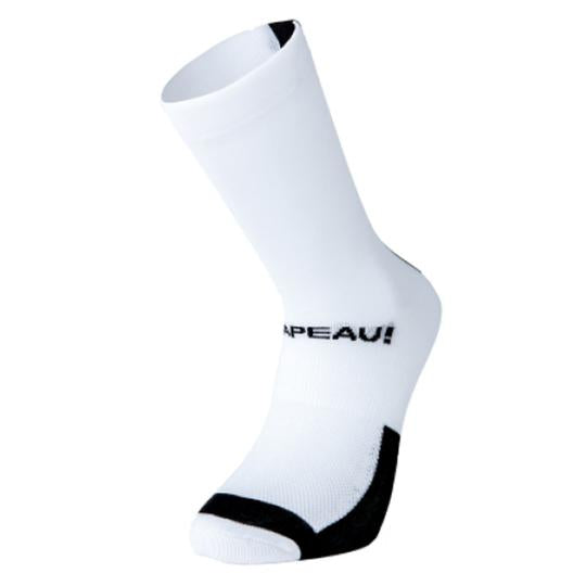 Chapeau Lightweight Performance Sock (Black white) 44-47-Chapeau-Chain Driven Cycles-Bike Shop-Ireland