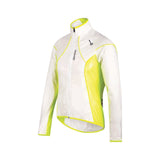 Santini Ice 2 Packable Spray Jacket - Transparent/flo Yellow - Xl-Bicycle Jacket-Santini-XLarge-Chain Driven Cycles-Bike Shop-Ireland