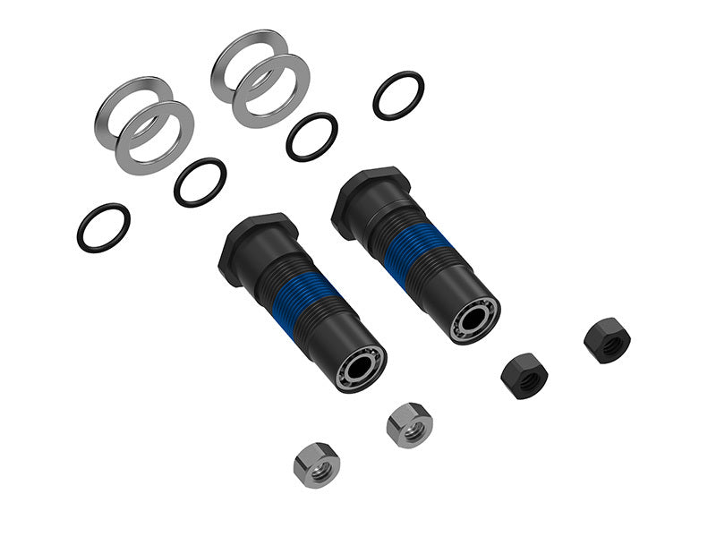 Replacement set for Assioma DUO-Shi - adapters, bearings, hex nuts.