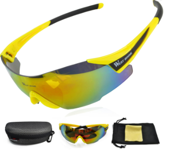 WB Cycling glasses-WB-Yellow-Black-Chain Driven Cycles-Bike Shop-Ireland