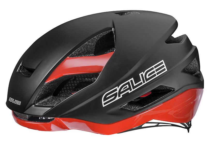 Salice Levante AERO Cycling Helmet-Bicycle Helmets-Salice-S-M-Black/Red-Chain Driven Cycles-Bike Shop-Ireland