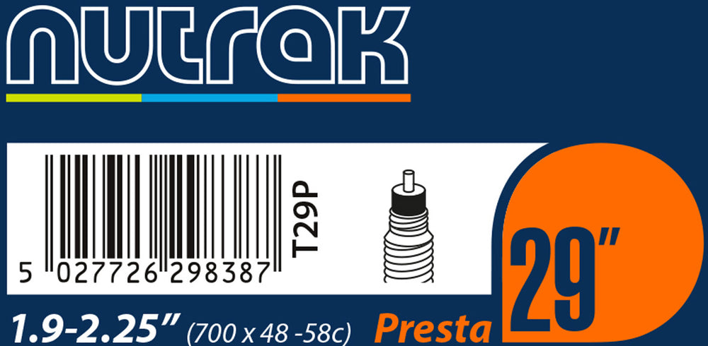 NUTRAK 29 inch Bike Tube-Bicycle Tubes-NUTRAK-Presta-29 x 1.9-2.2 inch-Chain Driven Cycles-Bike Shop-Ireland