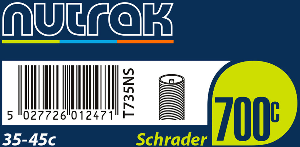 NUTRAK 700 x 35 - 45C Bike Tube-Bicycle Tubes-NUTRAK-Schrader-Chain Driven Cycles-Bike Shop-Ireland