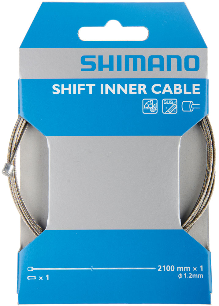 Shimano Road / MTB Stainless Steel SUS Shift Inner Cable 1.2mm x 2100mm-Shimano-Chain Driven Cycles-Sligo-Ireland