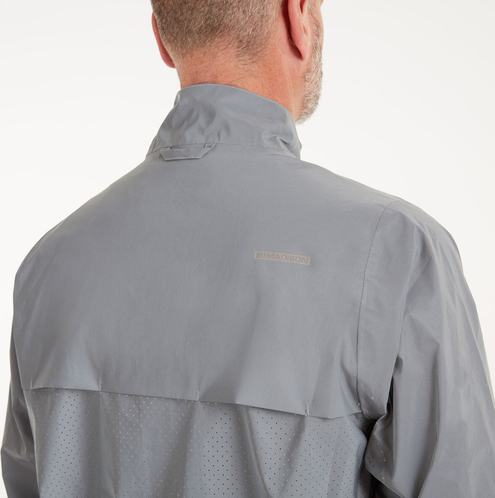 Madison | Stellar Shine Reflective Mens 2-layer wproof jkt | Reflective Silver-Bicycle Jacket-Madison-Medium-Chain Driven Cycles-Bike Shop-Ireland