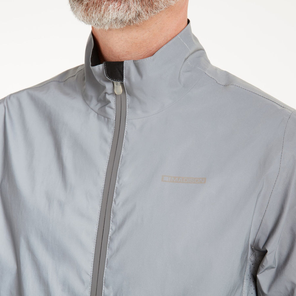 Madison | Stellar Shine Reflective Mens 2-layer wproof jkt | Reflective Silver-Bicycle Jacket-Madison-Medium-Chain Driven Cycles-Bike Shop-Ireland