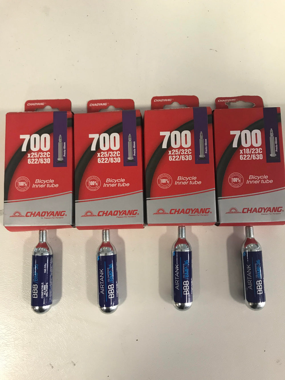 4 Tubes & CO2 Offer-Tubes Road-Chaoyang-48mm-Chain Driven Cycles-Bike Shop-Ireland