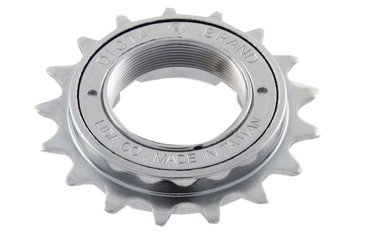 Dicta LM-8 Freewheel 1/2 x 1/8 Chrome Plated Steel Silver-Bicycle Cassettes & Freewheels-Dicta-16T-Chain Driven Cycles-Bike Shop-Ireland