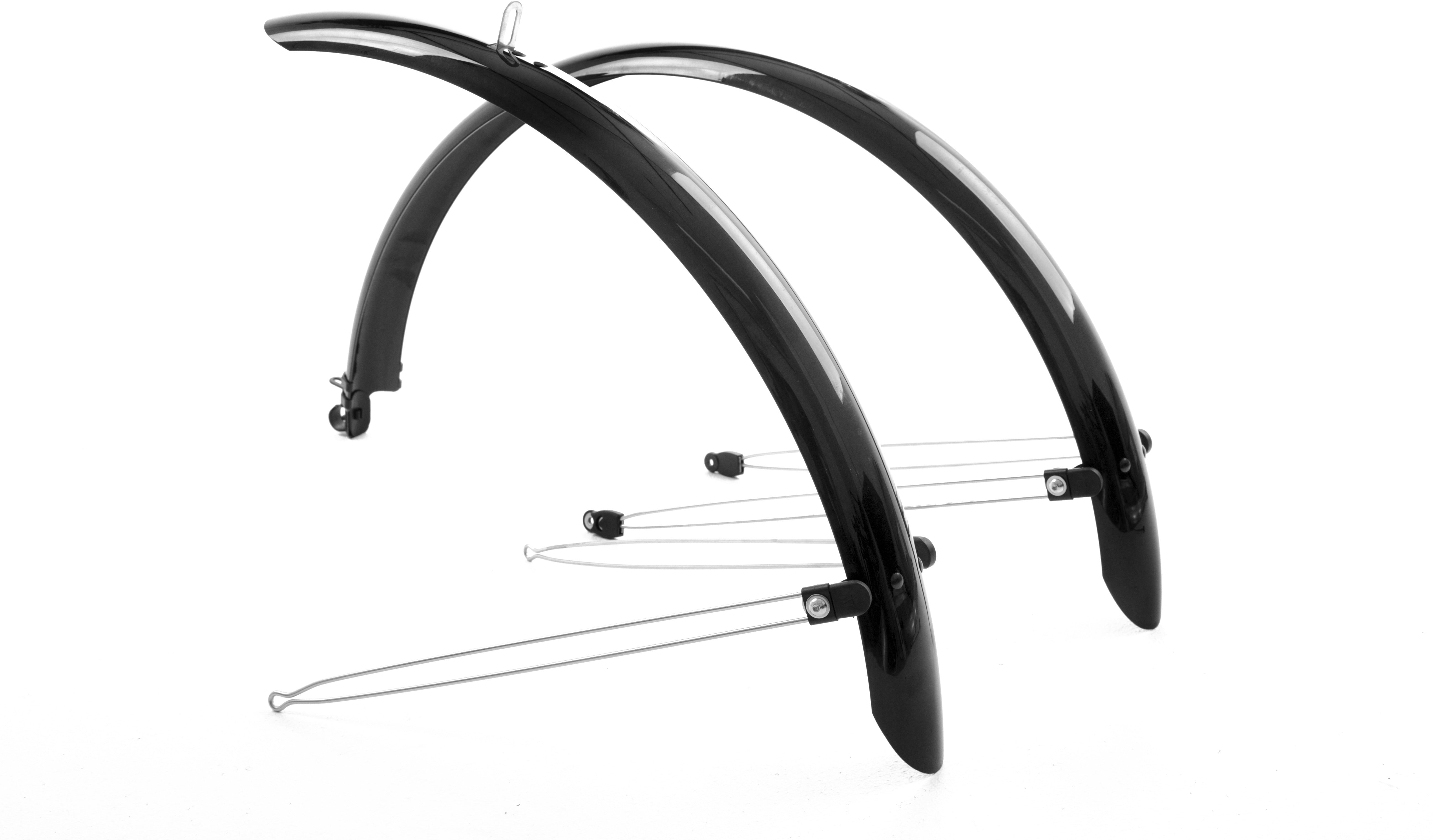 MPART Commute Full Length Bicycle Mudguards | 700 x 46mm | Black-Bicycle Fenders-MPART-Chain Driven Cycles-Bike Shop-Ireland