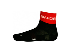 Nalini Bianchi Asfalto Socks Black/Red-Bicycle Socks-Nalini-S/M-Chain Driven Cycles-Bike Shop-Ireland