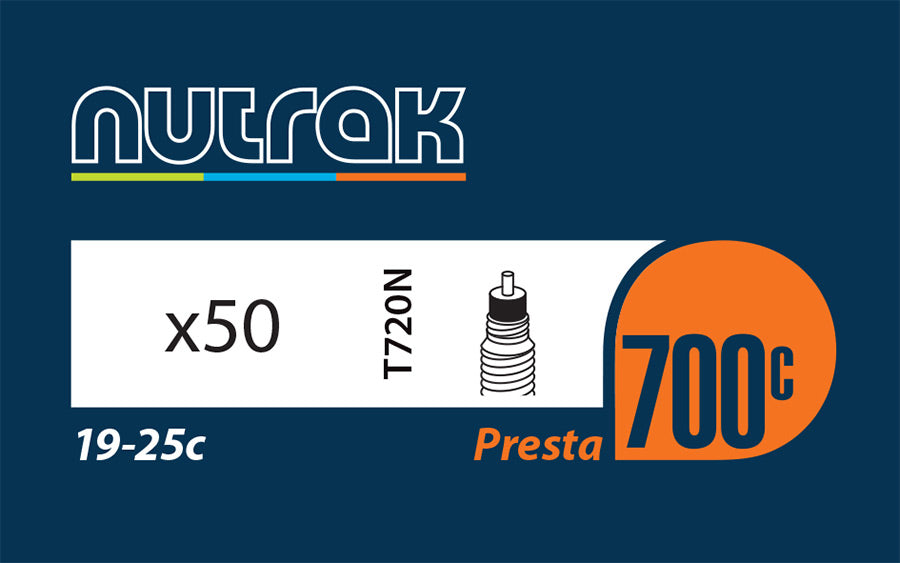 NUTRAK Road Bike Tube-Bicycle Tubes-NUTRAK-39mm-700 x 19-25c-Chain Driven Cycles-Bike Shop-Ireland
